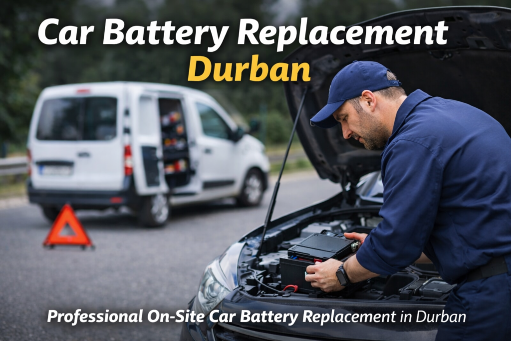 Car battery replacement Durban mobile service