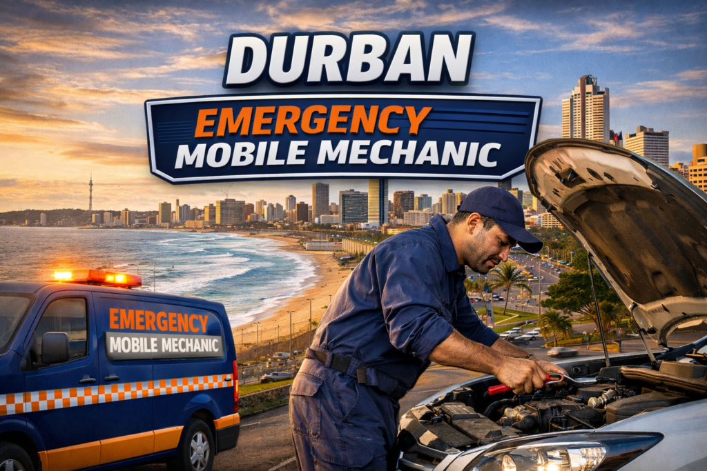 Emergency mobile mechanic Durban assisting with roadside breakdown